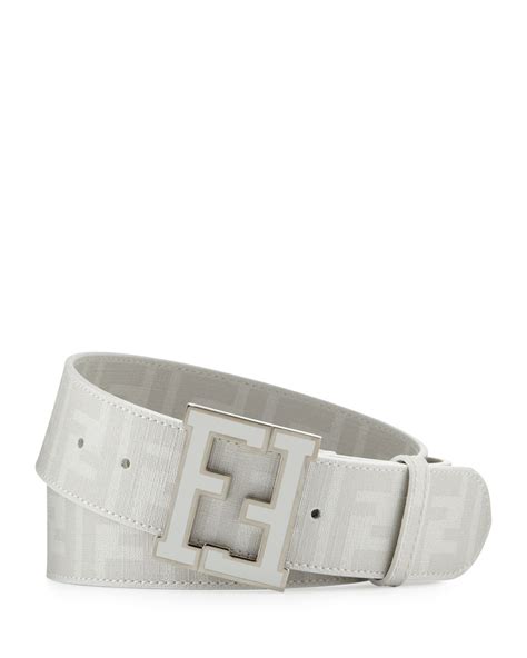 fendi belt white|fendi zucca belt white.